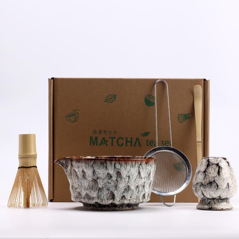 5pcs/set Japanese Matcha Set Vintage Bamboo Matcha Brush Exquisite Matcha Bowl Tea Tools Accessories Ceremony Great Gifts Box
