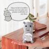 Handmade Positive Hippo Doll With Card Home Decoration Knitting Crochet Hippo Doll Ornament Room Decor Christmas Party Gifts