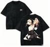 My Dress Up Darling Marin Kitagawa Graphic T Shirt Unisex Washed Print Anime Manga Harajuku Y2K Streetwear Loose Fit Short Sleeve Tee for Men Women