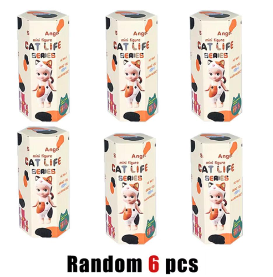 S Angel Hippers Blind Box Cat Life Hippers Angel Series Anime Figures Surprise Box Toys for Kids Figure Limite Toy