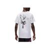 Jordan Floral Print Casual Crew Neck T-Shirt With Raglan Sleeves Men Tops White HF1180-100