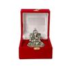 Pagdi Ganesh Idol Statue | Diwali Tag with Velvet Box & Carry Bag | for Pooja, Blessing, Festival Occasion, Return Gift Showpiece