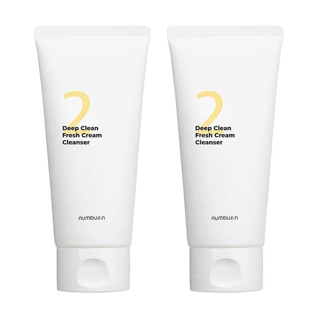 numbuzin - No. 2 Deep Clean Fresh Cream Cleanser Bundle Set 2 pcs