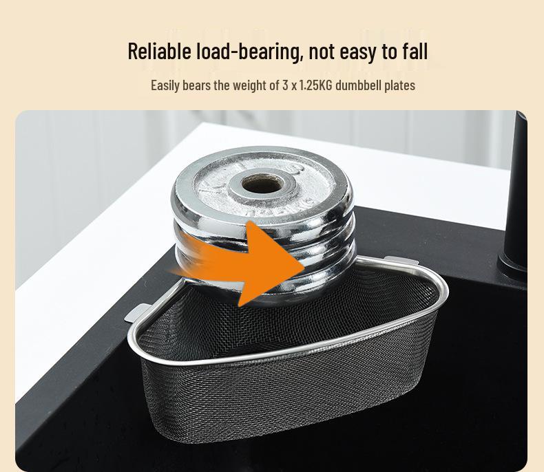 Stainless Steel Triangle Sink Drain Basket for Vegetables and Residue
