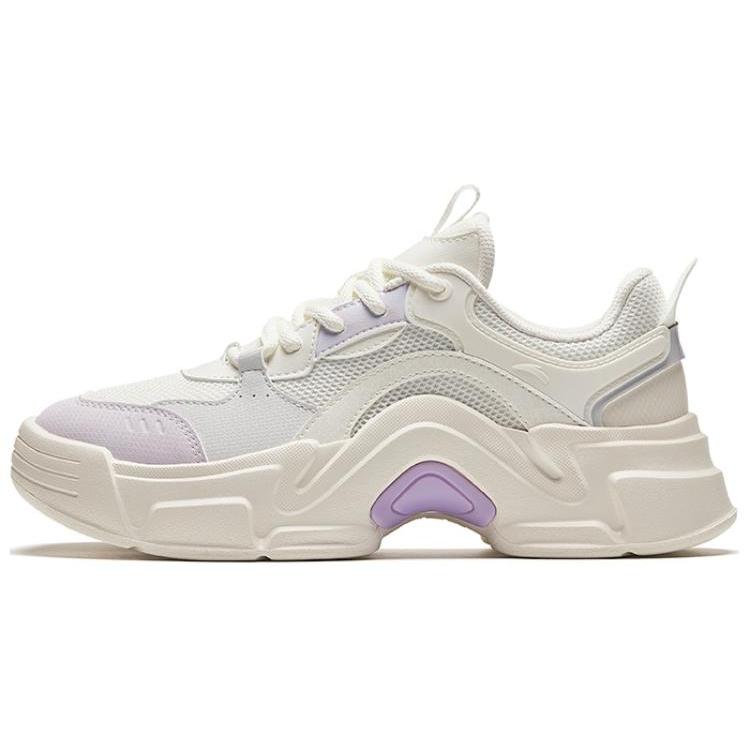 

New Anta Low-Top Casual Shoes Women s White Purple 922428821-3 35.5