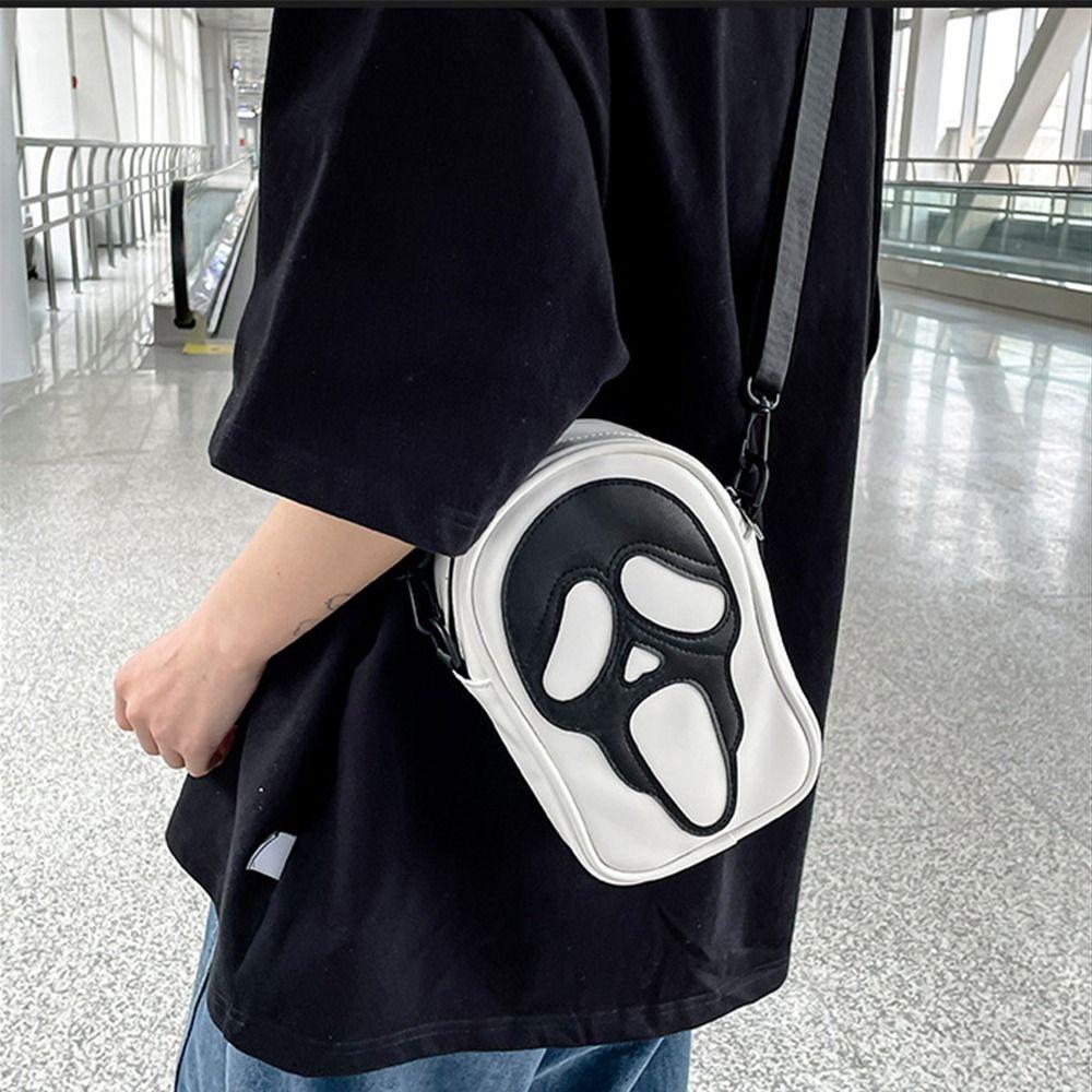 Korean Style Devil Ghost Shoulder Bag Small Bag Skull Crossbody Bag Casual   Travel