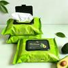 Avocado Gentle Facial Cleansing Makeup Remover Wipes - Portable & Disposable Wet Wipes
