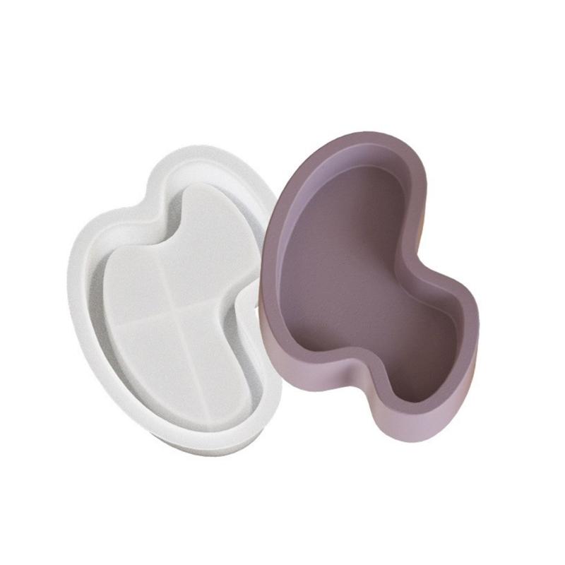 Silicone Dish Mould Resin Plate Molds Irregular Tray Moulds Crafting Moulds Silicone Texture Suitable for Making Plate