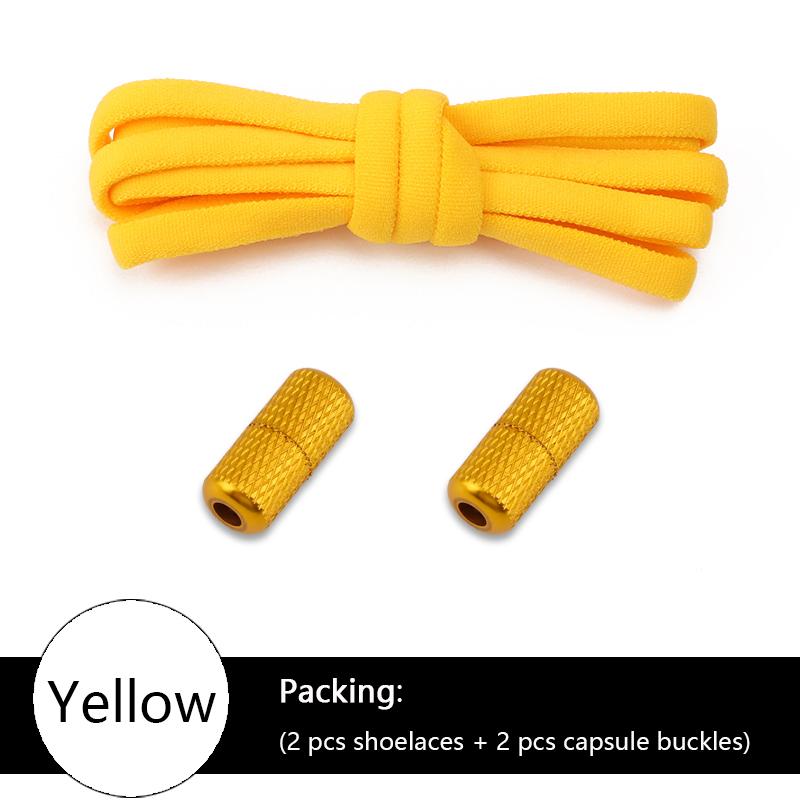 Colorful Elastic Semicircle No-Tie Shoe Laces for Sneakers Kids & Adults Metal Lock Lazy Laces Boot Shoe Strings