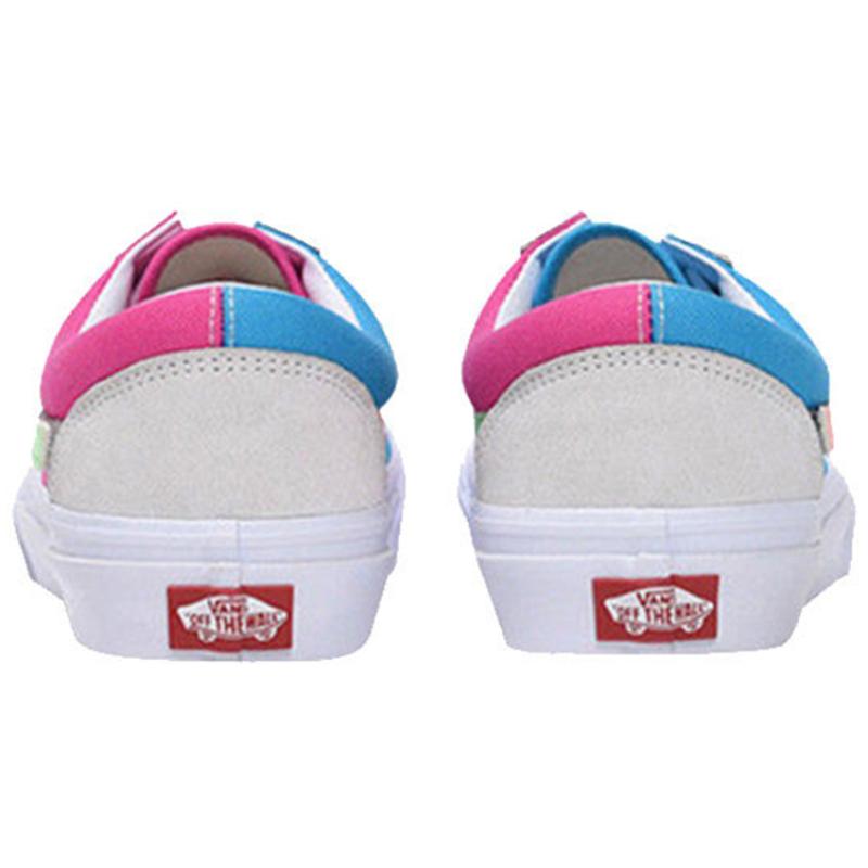 Vans Kolekce Old Skool Nízké Skateboardové Boty Unisex Růžová Bílá Modrá Vans 564956-0006