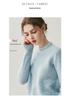 RX|2025 Light Luxury Cashmere Sweater: Women's Diamond Jacquard Round Neck Knitwear