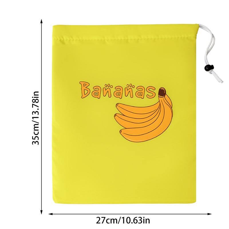 Fruit Vegetable Freshkeeping Bag Banana Storage Bag Vegetable Preservation Anti Ripening Insulated Drawstring Reusable