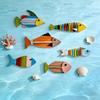 Vintage Coastal Style Fish Ornaments Nautical Style Fish Pendant Set  Living Room