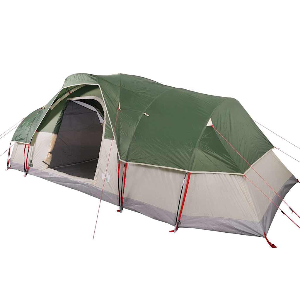 Dome Family Tent for 11 Persons Green Waterproof