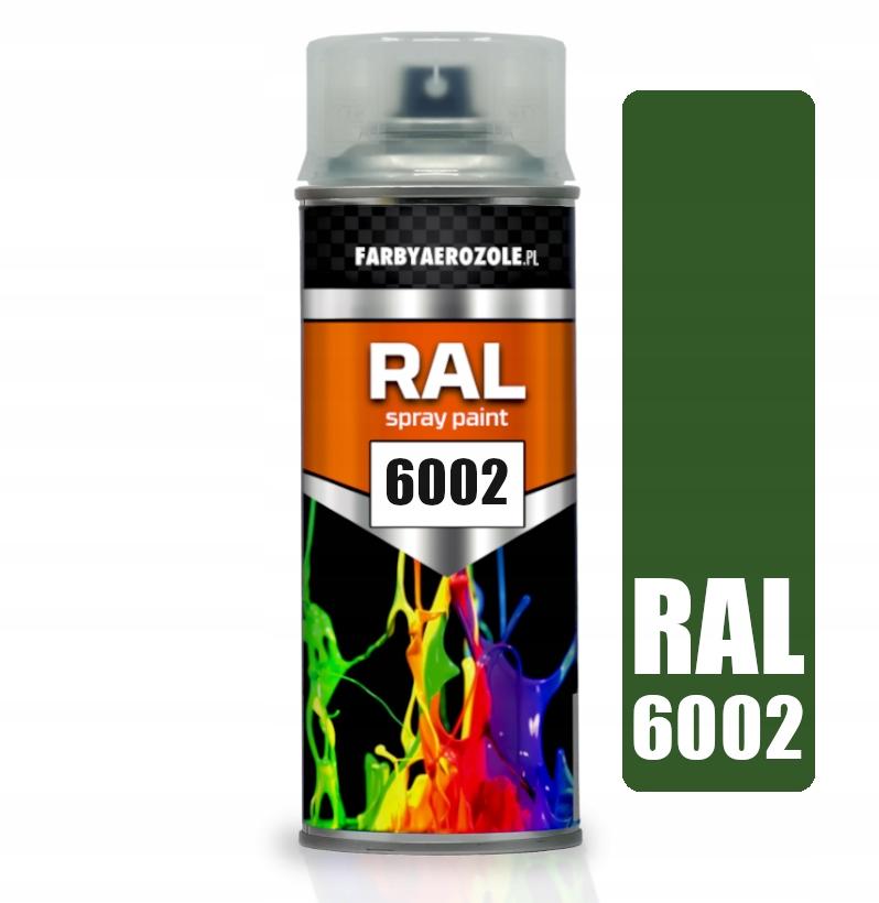 ACRYLIC SPRAY VARNISH RAL 6002 LEAF GREEN Semi-matt 400ml