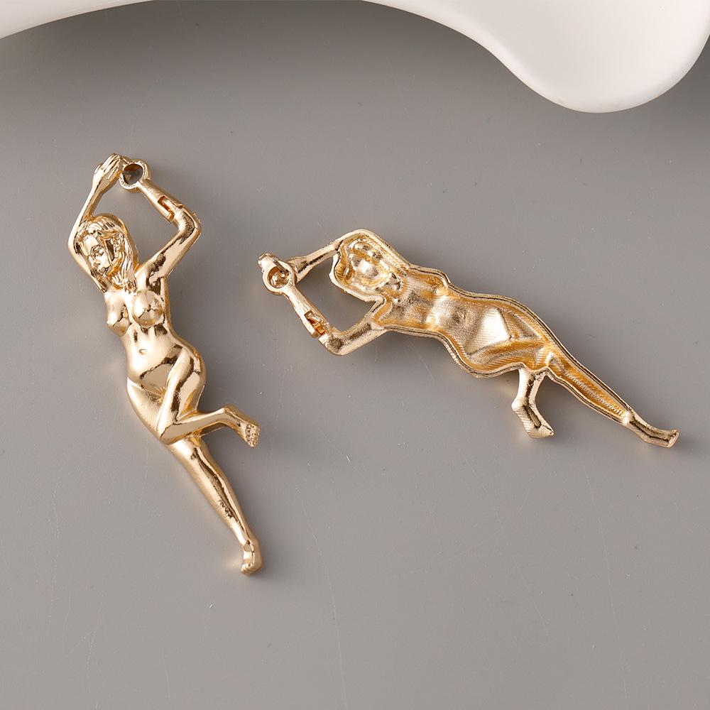 Stylish Art-Inspired Alloy Earrings for Women - European and American Flair