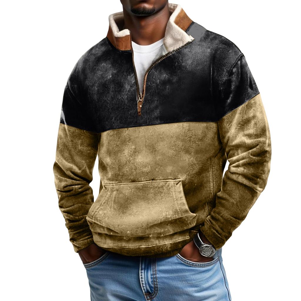 Men's Hoodie Loose Long Sleeves Round Neck