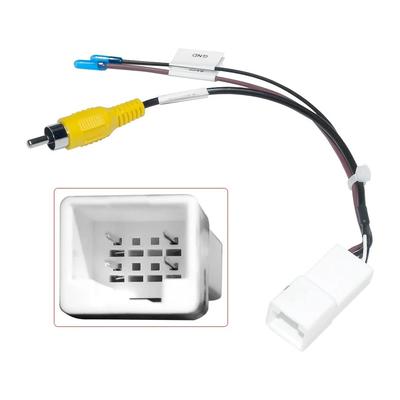 Câble adaptateur de sortie vidéo 8 broches pour caméra de recul d'usine Toyota