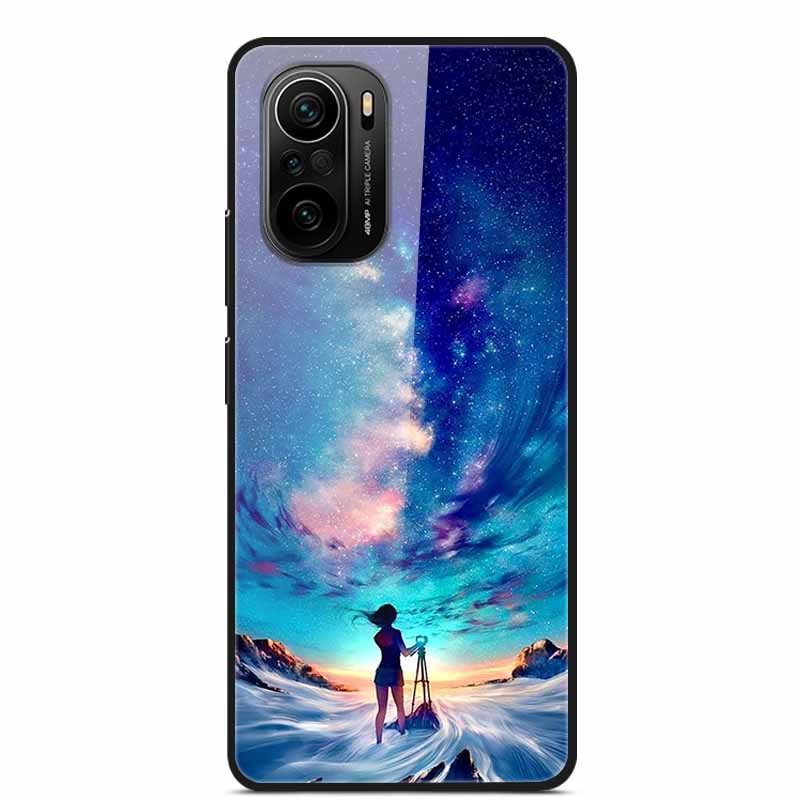 For Xiaomi Poco F3 Case Tempered Glass Hard PC Phone Back Cover For Xiaomi POCO F3 5G Cases Shells PocoF3 F 3 2021 6.67'' Coque