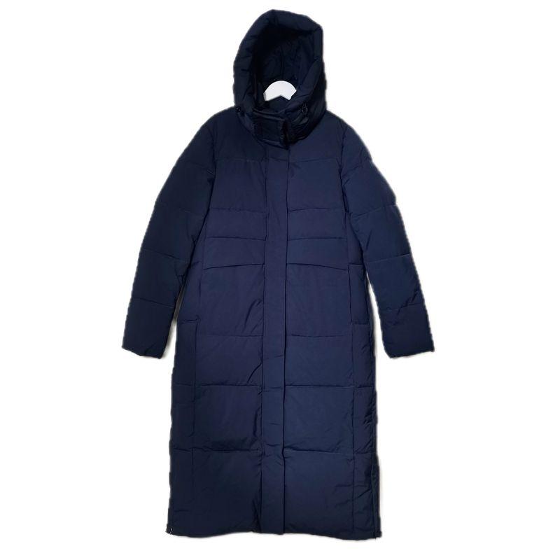 

Остатки стока Пуховик с капюшоном Хлопковая куртка с хлопковой подкладкой Женская Ветрозащитная Средней длины Длинная Длинная Защитная одежда от холода Приталенная Маленький размер для зимы Ink Blue M