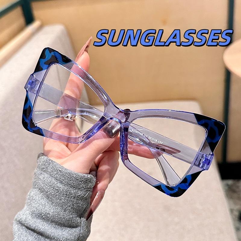 New Butterfly Frame Sunglasses Fashion Women Oversized Glasses Street Photography Party Accessories