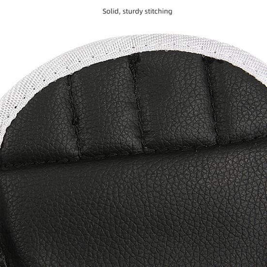 1 Pair Half-Finger Boxing Gloves Breathable Adjustable Fighting Punching Shock Absorbing Hand Wrist Protection Faux Leather Sparring Kickboxing Gloves