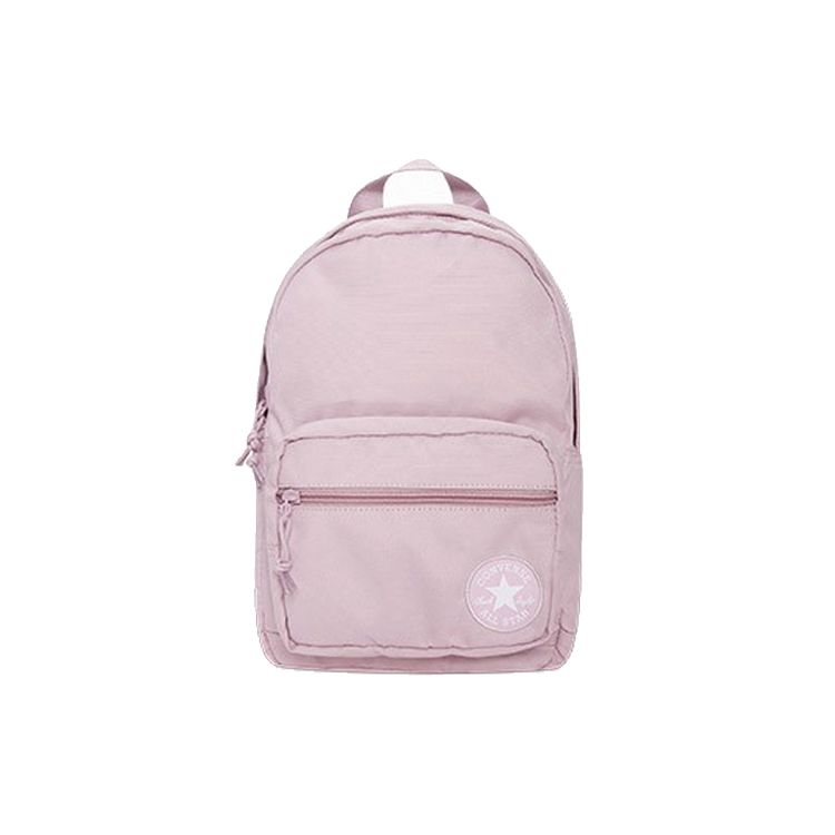 Converse Go Lo Adjustable Strap Student Large Capacity Zipper Polyester Backpack Unisex Backpack Pink Purple 10019902-A10 Pink Purple