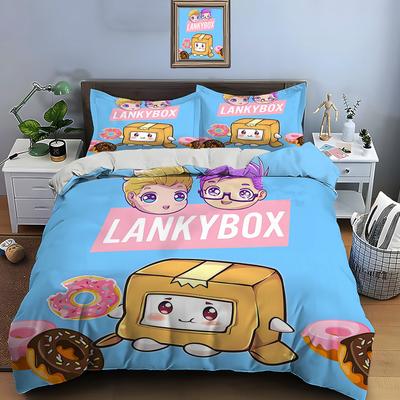 Cartoon Doll L-Lankyb0x Print Bedding Set Duvet Cover 1 Duvet Cover 2 Pillowcases Adult and Children Bedding Set Luxury Gifts