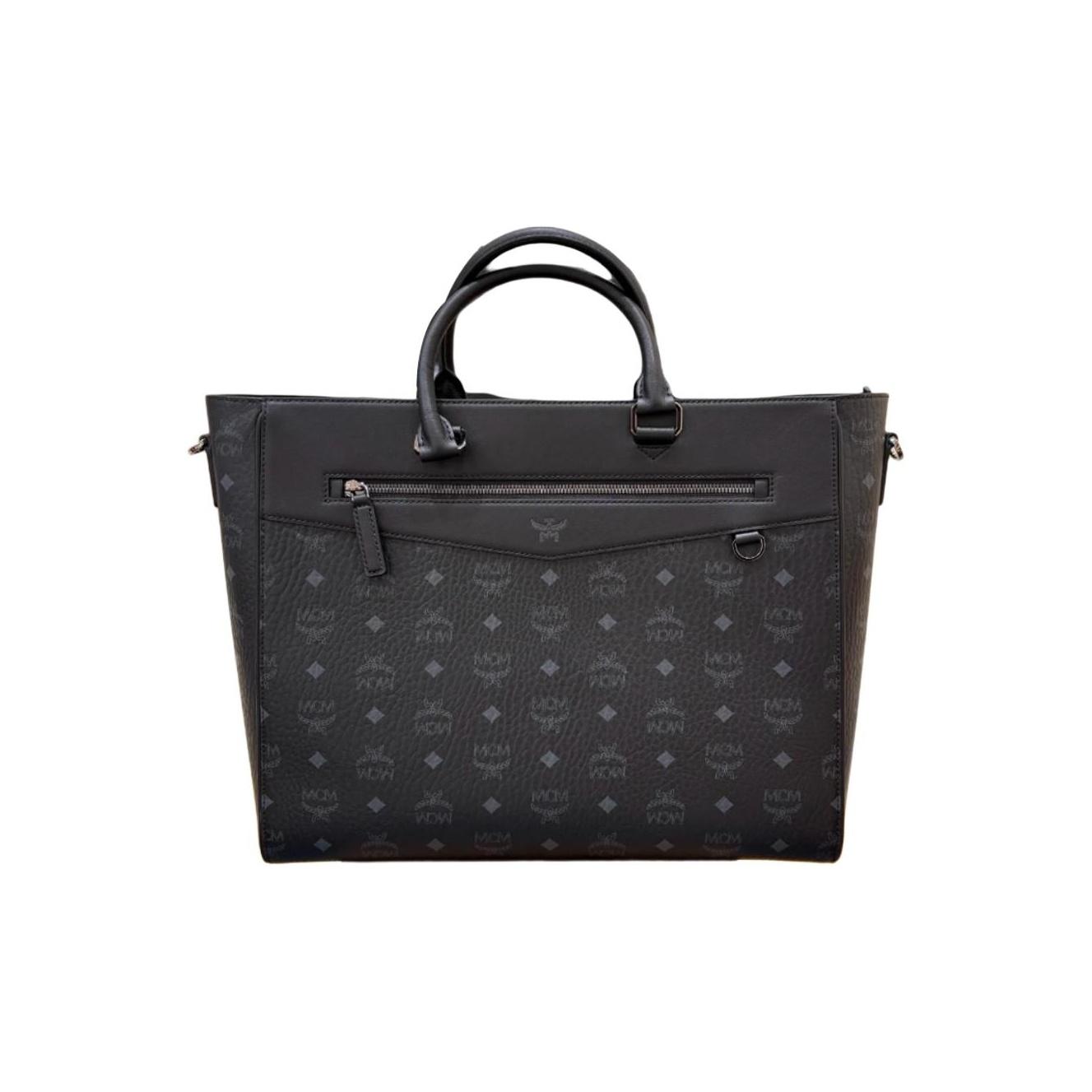 

MCM Klassic Cubic Messenger Bag Black MMTFAAK01BK001 Basic Set (Bag+Dust Bag)