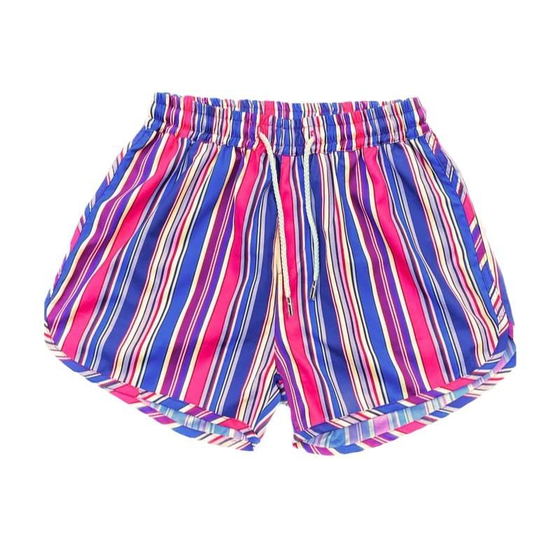 Crazy Muscle Pantaloni Scurți Sport și Casual pentru Bărbați Europeni Uscare Rapidă Imprimeu Complet Monostrat Pantaloni de Plajă