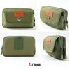 [X-cross] Belt Pouch, Horizontal, Men's, Smartphone Holder, Belt Loop, Outdoor, Double Zipper, Magne