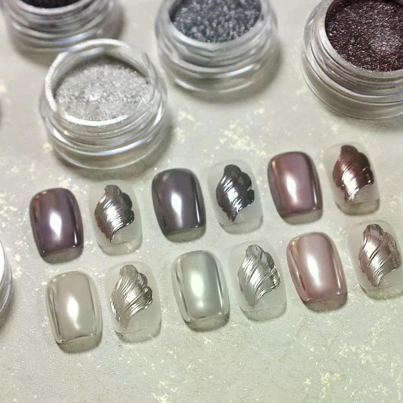 1Box New Nail Magic Mirror Sequins Hyper Flash Nail Shining Autumn Winter Nail Decoration DIY Nail Enthusiasts