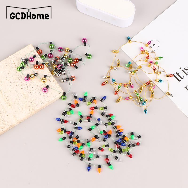 1Pc 1m String Of Fake Light Christmas Good Decoration DIY Dollhouse Miniature Mini Furniture Accessories String Lights