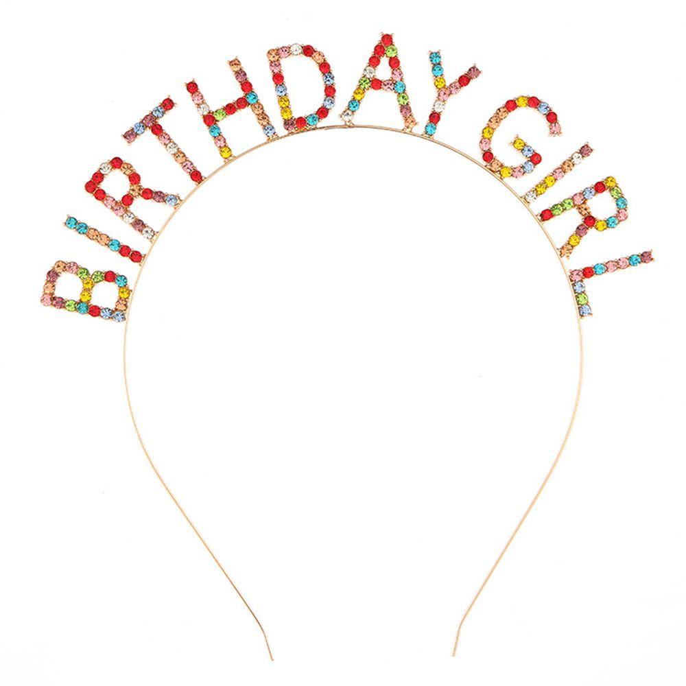 Fashion Women Metal Alloy Birthday Girl Headband Princess Crown Birthday Party Tiara Hair Hoop