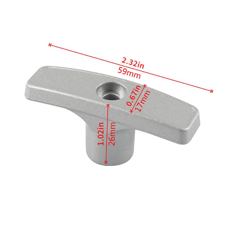 RV Sewer Valve Handle Replacement For Waste Valve Extension Tube, RV Waste Valve Aluminium Handle Kits-A87Q