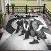 Custom Name Böhse Onkelz Crystal Velvet Floor Rug Personalized Text Soft Carpet Home Decor