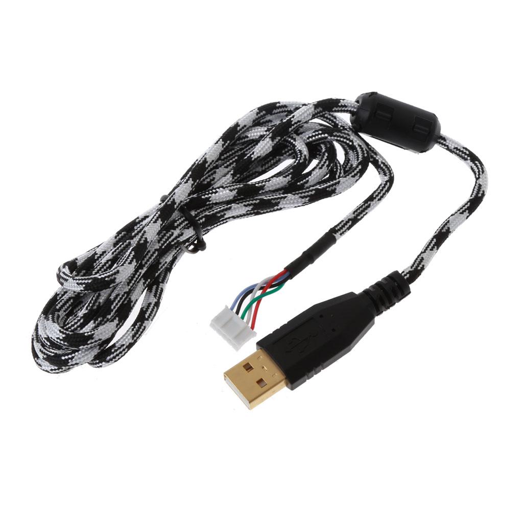 Durable Mouse Replacement Accessories Wear Resistant Umbrella Rope Soft Durable Universal Mouse Cable 2m Mouse Wire