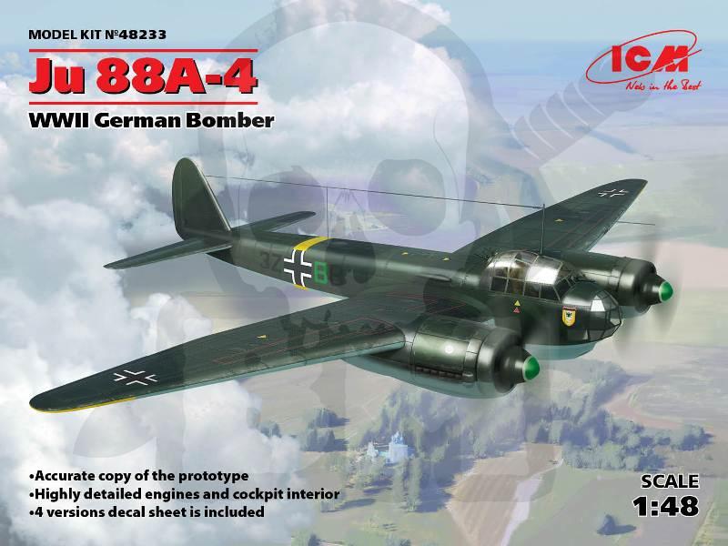 Icm48233 ju 88a-4 wwii german bomber