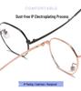 Black Full Frame Anti-Blue Light Prescription Glasses for Myopia - Unisex, Round Face.