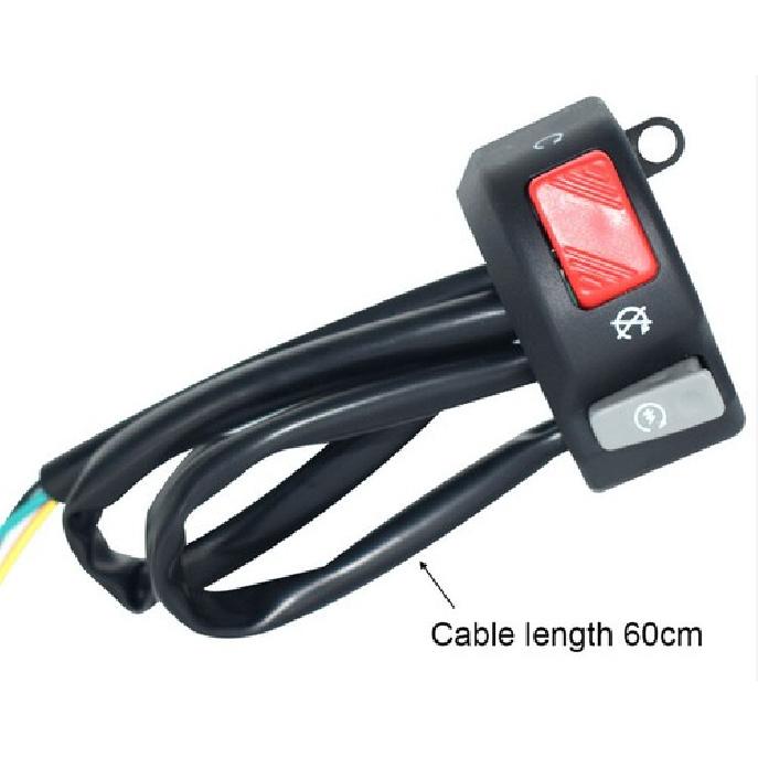 22mm 12V Motorcycle Handlebar Switch Push Button for Engine Start Stop Kill New