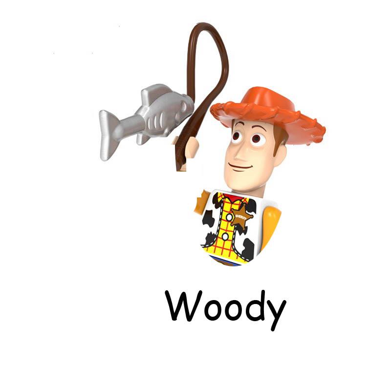 Toy Story 4 Buzz Lightyear Woody Jessie Alien Space Rangers Zurg Model Building Blocks Enlighten Figure Bricks Toys For Children