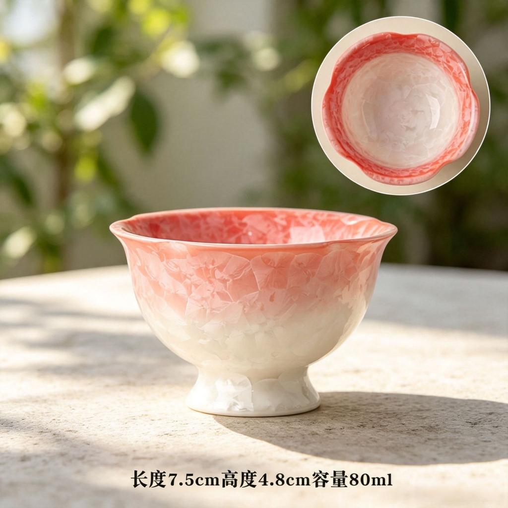Crystal glaze gradient purple master cup, high-appearance exquisite ceramic tea cup, tea cup, business cultural and creative souvenir