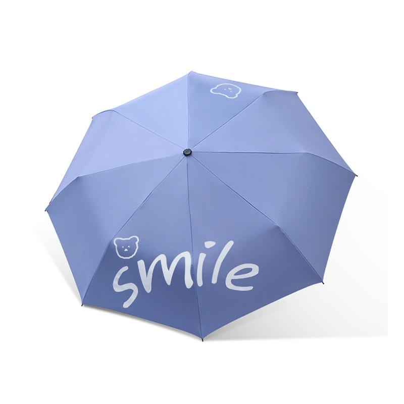 Cartoon Automatic Folding Umbrella Vinyl Sunshade Sunscreen Umbrella Weather and Rain