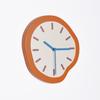 Modern Simple Orange Home Fashion Wall Clock High-end Design Decoration Living Room White Wall New Clock