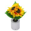 Artificial Flower Table Lamp Rechargeable LED Double Headed Sunflower Night Light for Bedroom Decoration