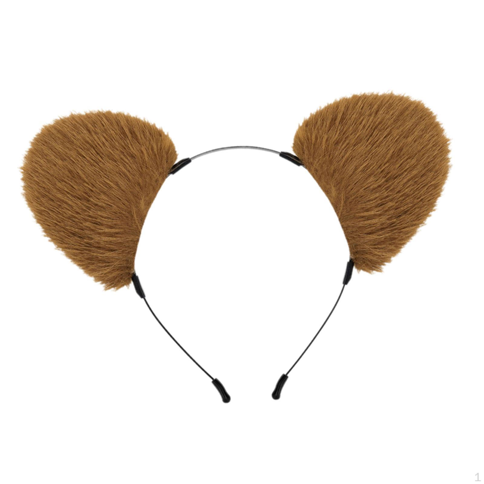 

Повязка на голову с пушистыми ушками, головной убор для косплея из мультфильма для ролевых игр, танцев, карнавала, выпускного вечера