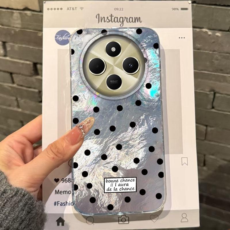 

Cute Small Polka Dot Girls Women Phone Case For Xiaomi Poco X3pro X5 M6 X6 X3 NFC M5s M6 X7 Pro C75 C61 Bumper Fundas Cover Redmi Note12 Pro 5G