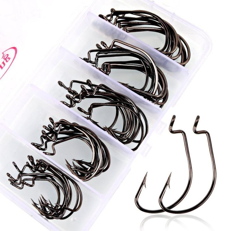 50Pcs Рыбалка Крючки Червь Крюк Джиг Большой Рыбалка Крюк – купить по низким ценам в интернет-магазине Joom