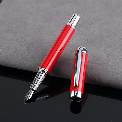 1 Stk. Klassischer minimalistischer Metall-Füllfederhalter, Business-Büro-Signaturstift, Büro-Kultur-Geschenk