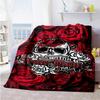 Harley-davidson Motorcycles Personalized Text Blanket Lightweight Customizable Blanket Soft Warm Cozy Perfect for Home Decor Seaside Office Sofa